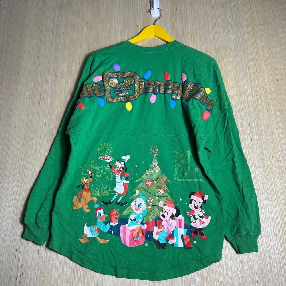 Walt Disney World Long Sleeve T-Shirt Mens Small Green Spirit Jersey Graphic - Picture 13 of 14
